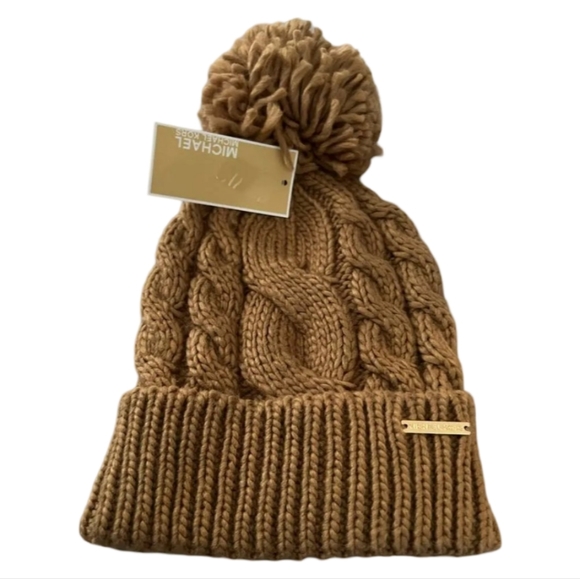 Michael Michael Kors Women's Camel Brown Beanie NWT OSFM - Picture 2 of 6